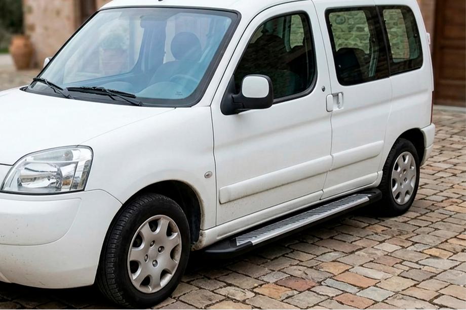 Peugeot Partner 1996-2008 Pedane Laterali Line (2 pz, Alluminio) Image