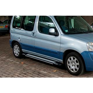 Pedane Laterali Rainbow (2 pz, Alluminio) Peugeot Partner 1996-2008 foto 1