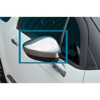Coperture Specchietti (2 pz, Acciaio Inox) foto 2