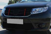 Dacia Logan MCV 2013-2020 Modanatura sotto griglia (1 pz, acciaio inox) foto 1