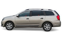 Renault Logan MCV 2013-2022 Cornici finestrini acciaio inox (4 pz) foto 1