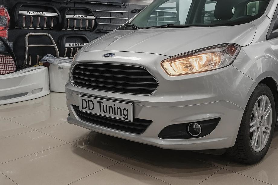 Ford Courier 2014-2023 Coperture per fendinebbia (2014-2018, 2 pz, acciaio inox) Image