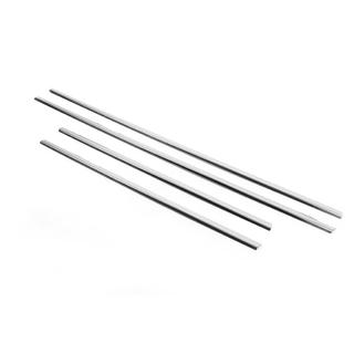 Cornici finestrini acciaio inox (4 pz) foto 3