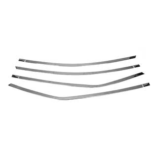 Cornici Superiori Porta Acciaio Inox (4 pz) Toyota Corolla 2013-2019 foto 3