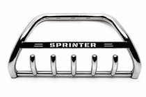 Mercedes Sprinter W906 2006–2018 Parabullbar WT003 (Acciaio Inox) 60mm, con scritta foto 2