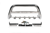 Mercedes Sprinter W906 2006–2018 Parabullbar WT003 (Acciaio Inox) 60mm, con scritta foto 4