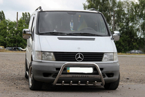 Mercedes Vito W638 1996-2003 Protezione Anteriore WT003/4 (Acciaio Inox) senza scritta, 51mm foto 4