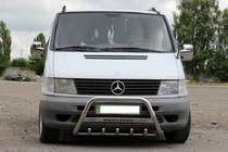 Mercedes Vito W638 1996-2003 Protezione Anteriore WT003/4 (Acciaio Inox) senza scritta, 51mm foto 3