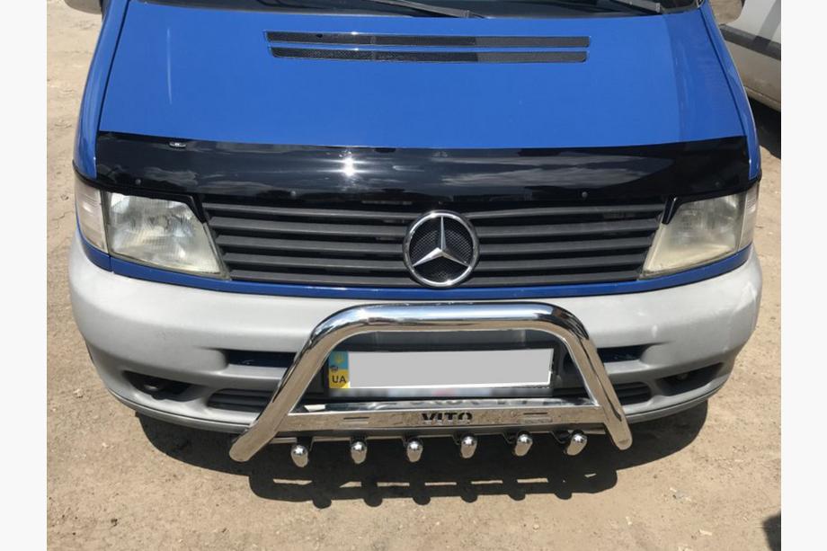 Mercedes Vito W638 1996-2003 Protezione Anteriore WT003/4 (Acciaio Inox) senza scritta, 51mm Image