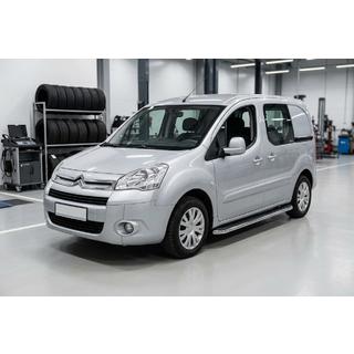 Pedane Laterali Maydos V1 (2 pz, Alluminio e Acciaio Inox) Citroen Berlingo 2008-2018 foto 1