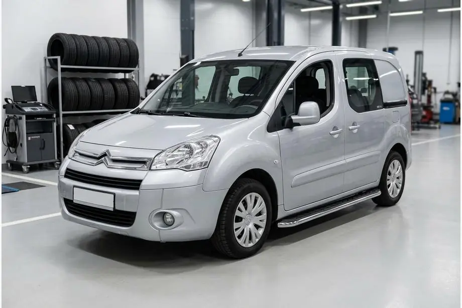 Citroen Berlingo 2008-2018 Pedane Laterali Maydos V1 (2 pz, Alluminio e Acciaio Inox) Image
