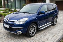 Citroen C-Crosser 2007-2013 Pedane laterali Allmond (2 pz, alluminio) foto 1