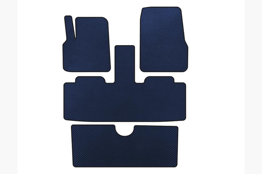 Renault Espace 2002-2014 Tappetini EVA (3 File, 7 Posti, Blu) Image