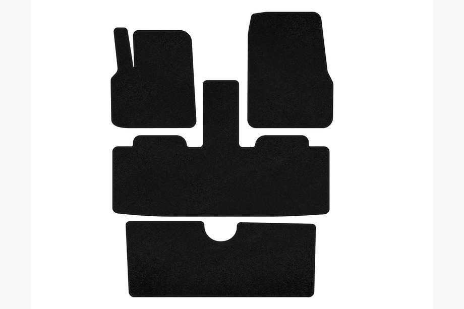 Renault Espace 2002-2014 Tappetini tessili Premium (3 file, 7 posti, Nero) Image