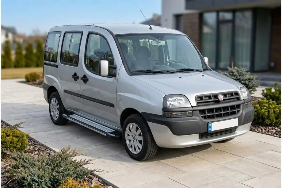 Fiat Doblo I 2001-2005 Pedane Laterali Rainbow (2 pz, Alluminio) Image