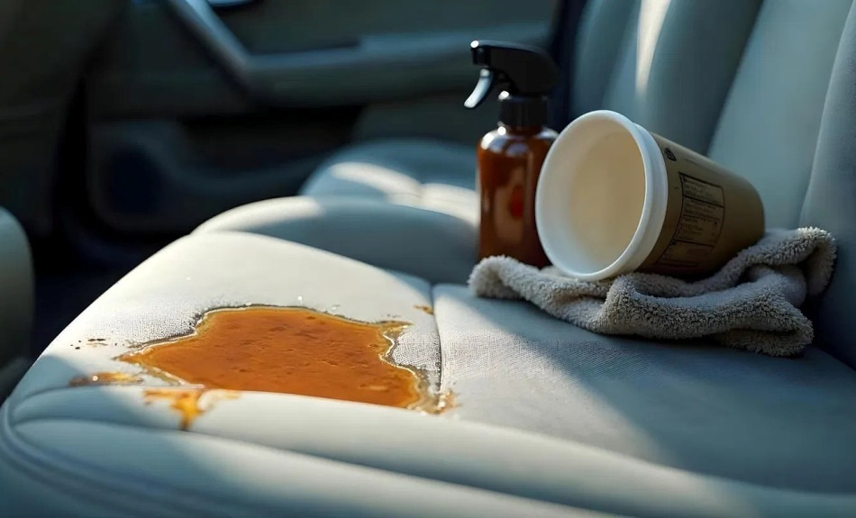 Cosa fare se si versa il caffè sul sedile dell’auto?