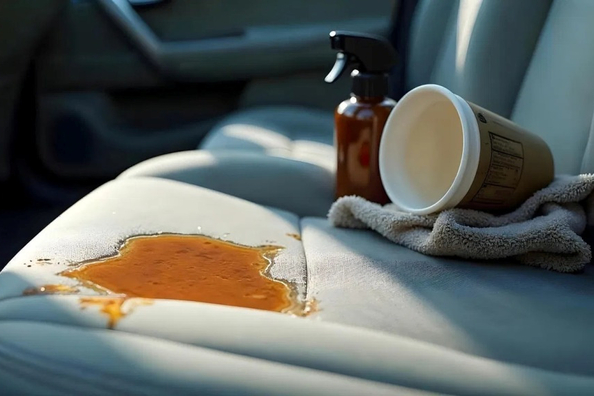 Cosa fare se si versa il caffè sul sedile dell’auto?