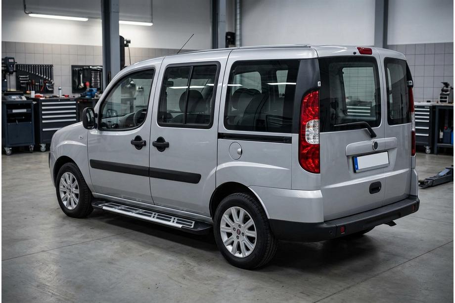 Fiat Doblo I 2005-2010 Pedane Laterali Sunrise (2 pz, Alluminio) Image