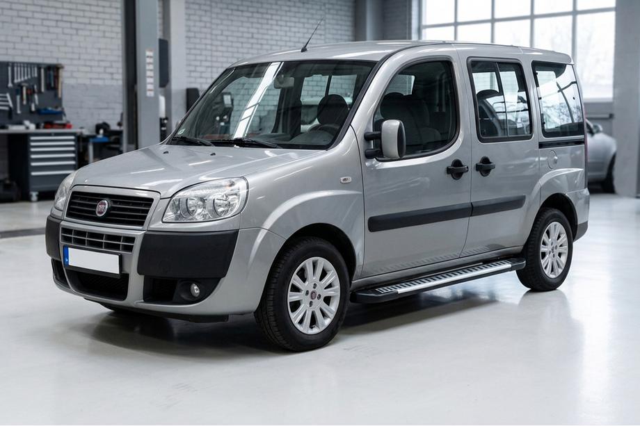 Fiat Doblo I 2005-2010 Pedane Laterali Line (2 pz, Alluminio) Image