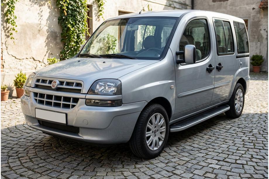 Fiat Doblo I 2005-2010 Pedane Laterali Tayga (2 pz, Alluminio) Image