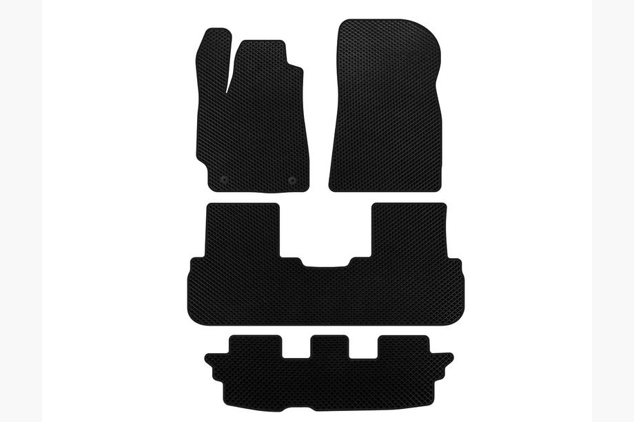 Toyota Highlander 2008-2013 Tappetini EVA (3 File, Nero) Image