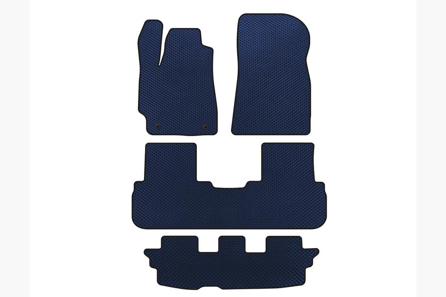 Toyota Highlander 2008-2013 Tappetini EVA (3 File, Blu) Image