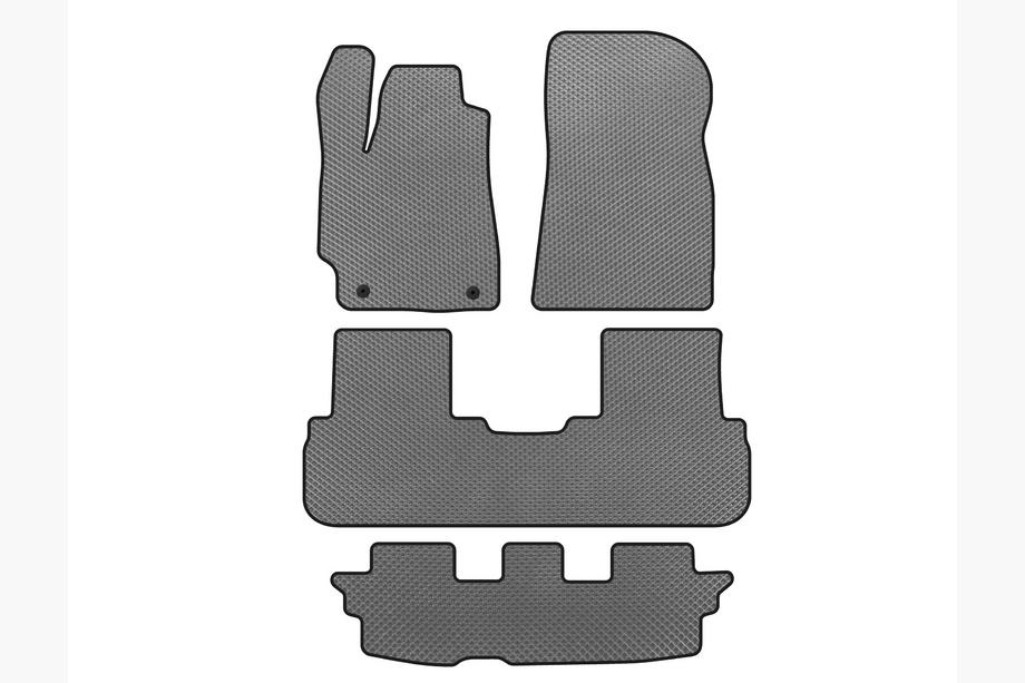 Toyota Highlander 2008-2013 Tappetini EVA (3 File, Grigio) Image