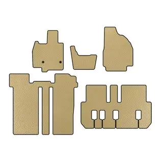 Tappetini EVA (3 File, 6 Posti, Beige)