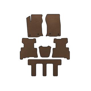 Tappetini EVA (3 File, 2014-2024, 7 Posti, Marrone) Toyota 4Runner 2009-2024
