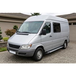 Pedane Laterali Line (2 pz, Alluminio) Mercedes Sprinter W901/902/903/904/905 1995–2006 foto 1