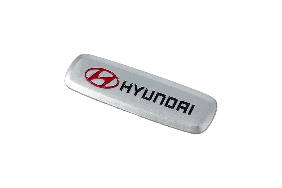 Hyundai Badge in alluminio per tappetini auto (1 pz) Foto 2
