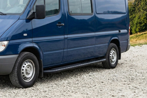 Volkswagen LT 1995-2006 Pedane Laterali Bosphorus Black (2 pz, Alluminio) foto 1