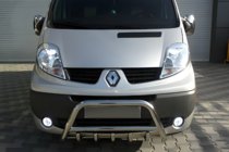 Renault Trafic 2001–2015 Parabullbar WT003-4 (Acciaio Inox) Con scritta Renault foto 1