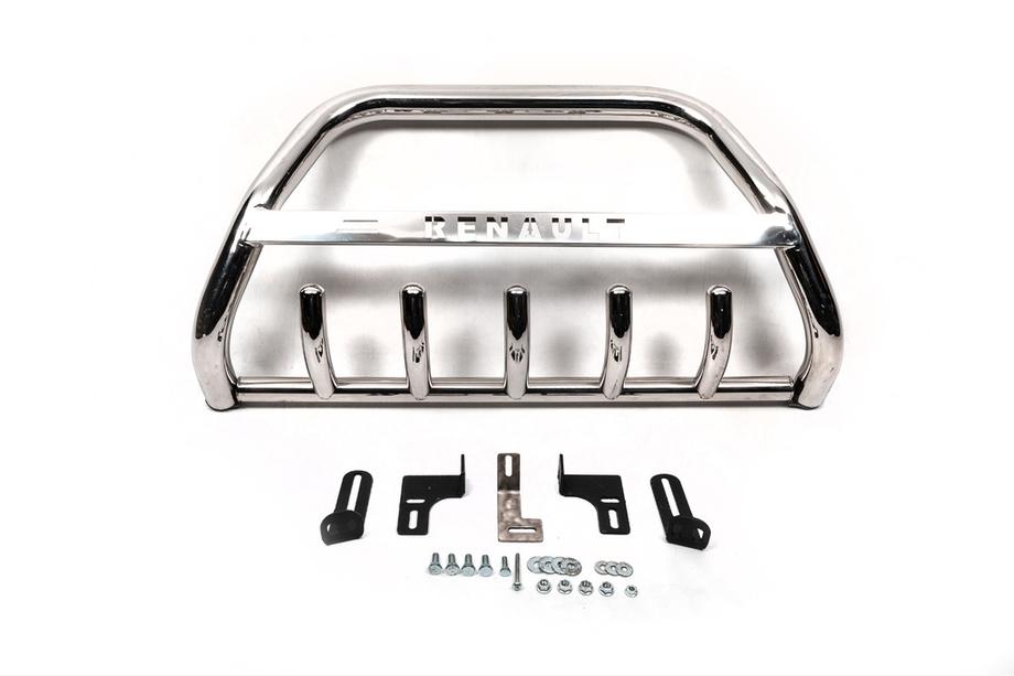 Renault Trafic 2001–2015 Parabullbar WT003-4 (Acciaio Inox) Senza Scritta Foto 4
