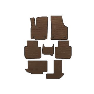 Tappetini EVA (3 File, 7 Posti, Marrone)