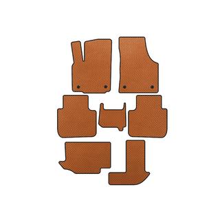 Tappetini EVA (3 File, 7 Posti, Arancione)