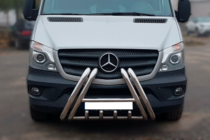 Mercedes Sprinter W906 2006–2018 Parabullbar F1-01 (2013-2018, Acciaio Inox) foto 1