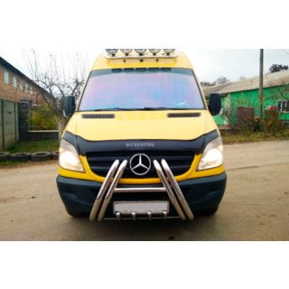 Parabullbar F1-01 (2013-2018, Acciaio Inox) Mercedes Sprinter W906 2006–2018 foto 4