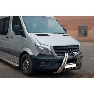 Parabullbar F1-01 (2013-2018, Acciaio Inox) Mercedes Sprinter W906 2006–2018 foto 2