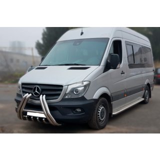 Parabullbar F1-01 (2013-2018, Acciaio Inox) Mercedes Sprinter W906 2006–2018 foto 3
