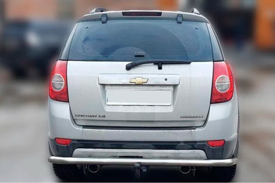 Chevrolet Captiva 2006-2019 Protezione Posteriore AK005 (Acciaio Inox) Foto 2
