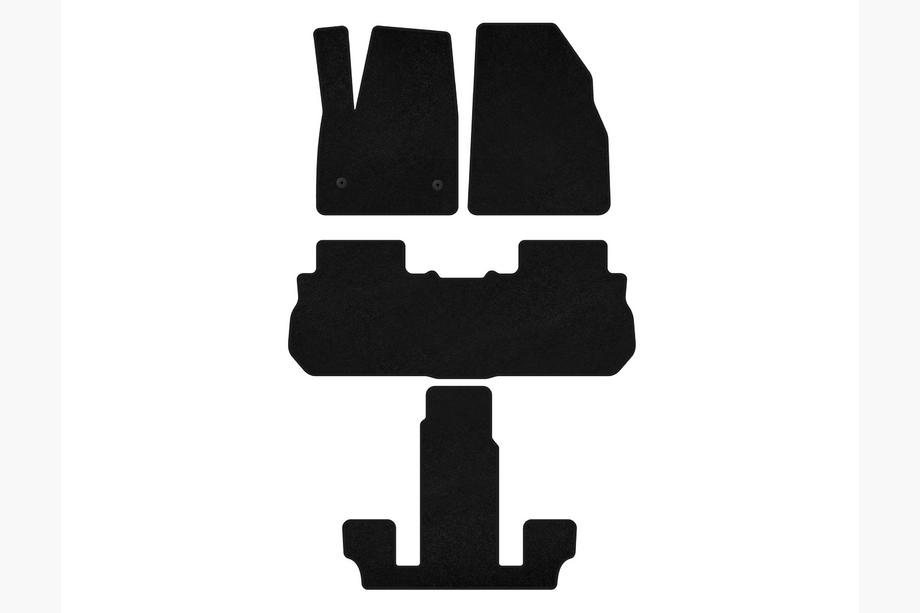 GMC Acadia 2017- Tappetini in tessuto Classic (3 file, 2017-2019, Nero) Image