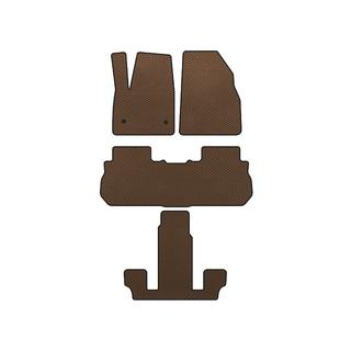 Tappetini EVA (3 File, 2017-2019, Marrone) GMC Acadia 2017-