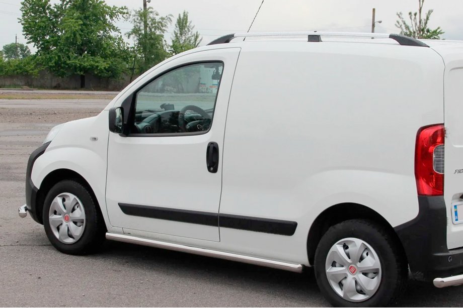 Fiat Fiorino/Qubo 2008-2024 Barre Laterali Ø60 (2 pz, Acciaio Inox) Foto 1