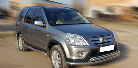 Honda CRV 2001-2006 Protezione Anteriore ST014 (Acciaio Inox) foto 2