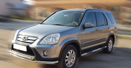 Honda CRV 2001-2006 Protezione Anteriore ST014 (Acciaio Inox) foto 3
