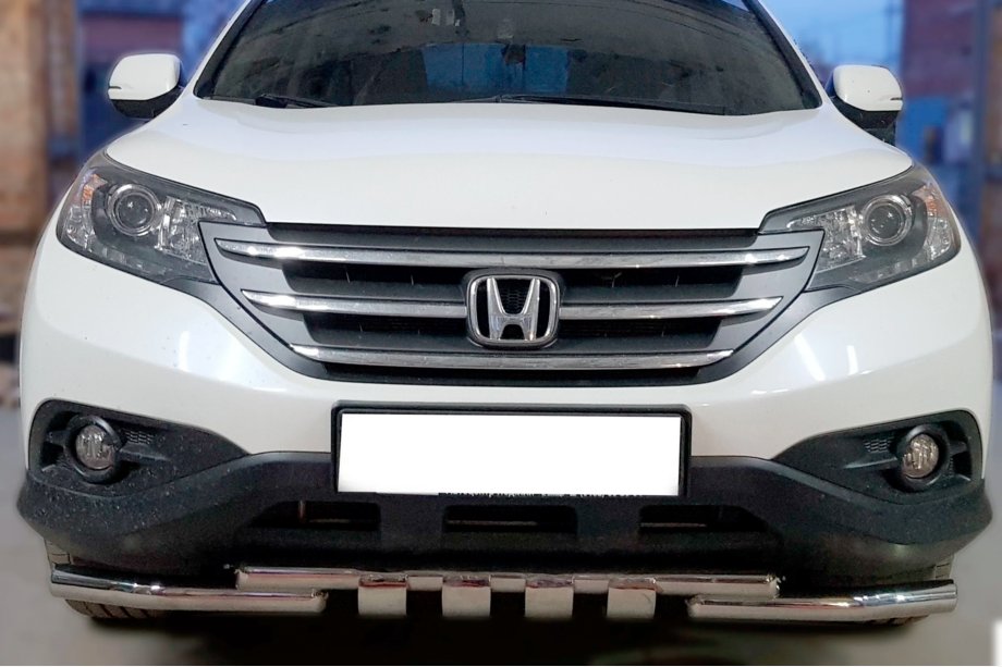 Honda CRV 2012-2016 Protezione Anteriore Shark Acciaio Inox Image