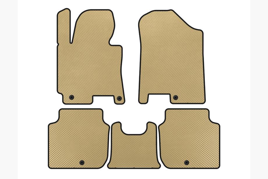 Kia Forte 2008–2024 Tappetini EVA (2012-2016, Beige) Image