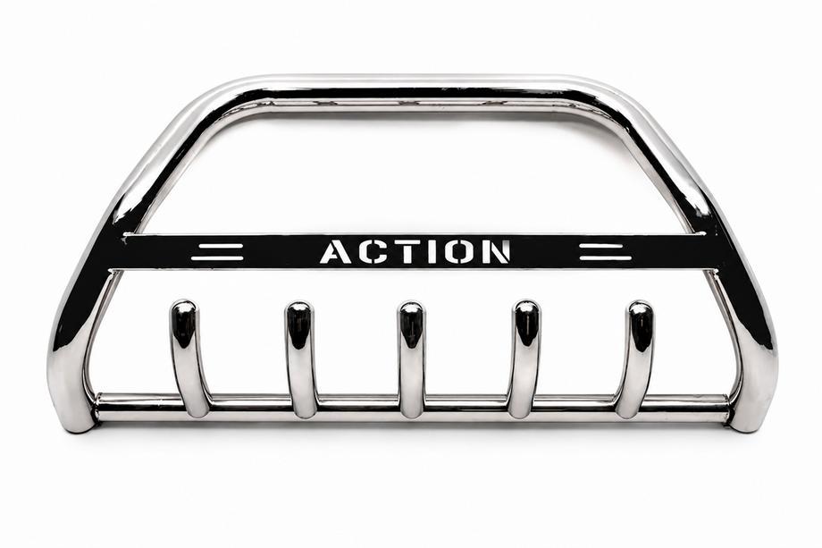 SsangYong Action 2005-2018 Parabullbar WT004 Acciaio Inox Foto 4
