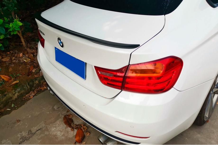 BMW 4 Series F32/F33/F36 2012-2020 Spoiler P-Style (per F32, Nero Lucido) Image